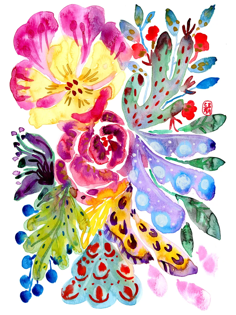 No. 20210820-002, watercolour on paper by Lida